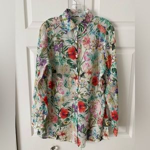 Large Floral long sleeve top